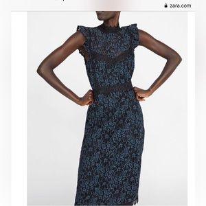 Zara Lace Appliqué Dress